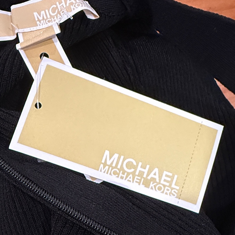 NWT MICHAEL Michael Kors Black Cut Out Sweater - Picture 5 of 5